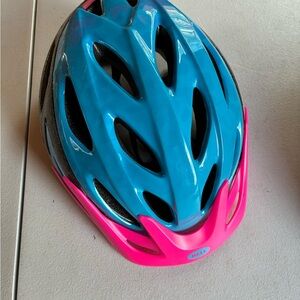 Bell Kids Bike Helmet - Blue and Pink
